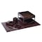 Dacasso Dark Brown Bonded Leather 8-Piece Desk Set DF-3603 - alternate 1